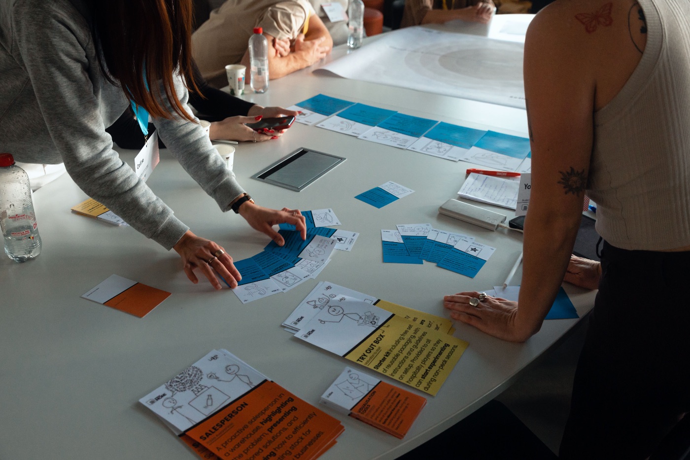 Celine at a service design workshop