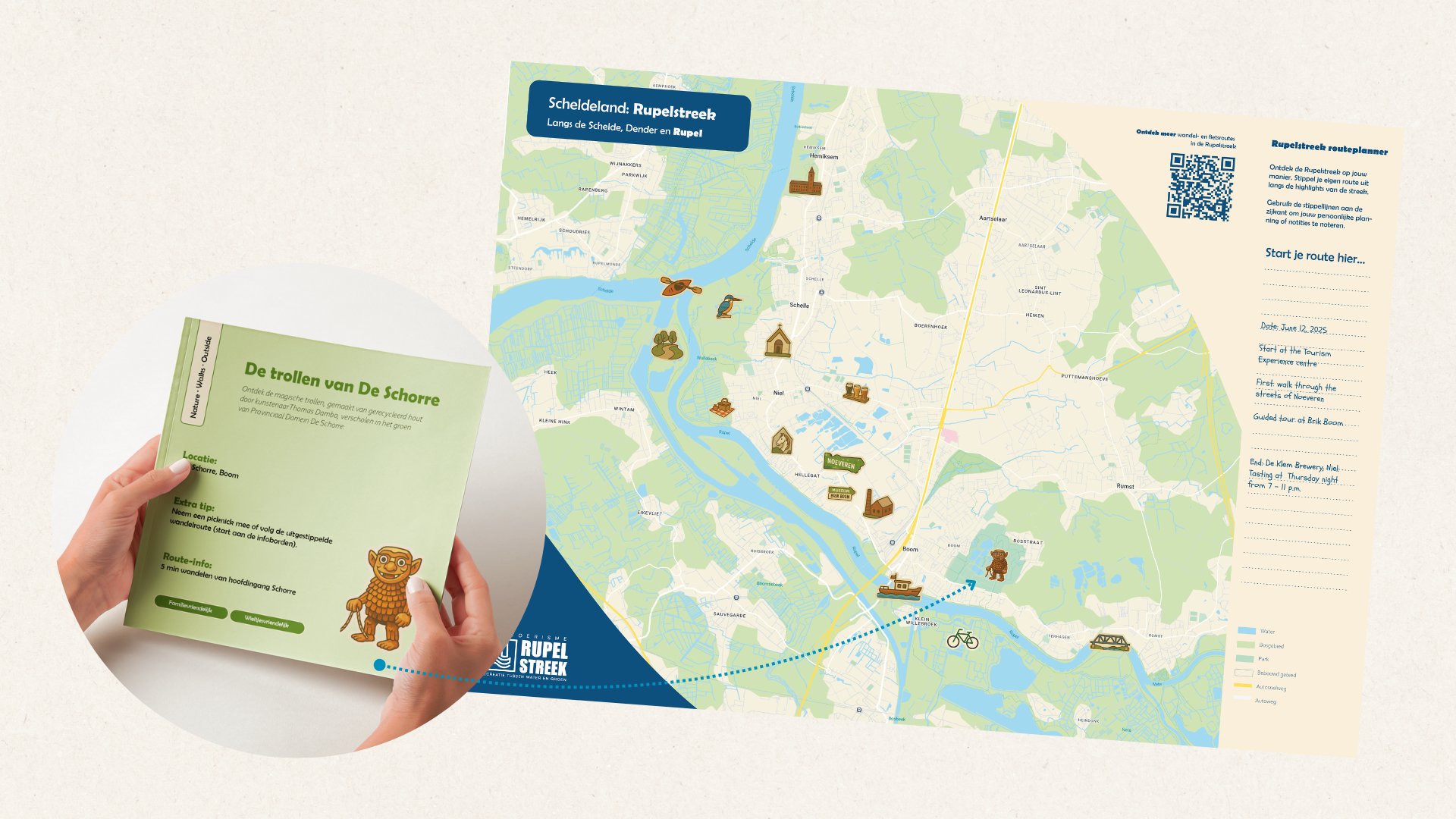 Physical planner kit and attraction cards